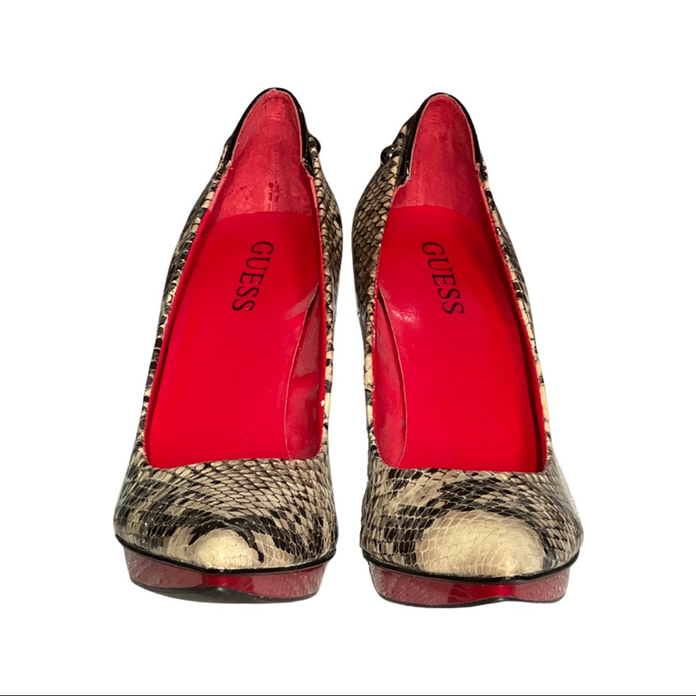 Snake Python Red And Black Guess Pump - image 2